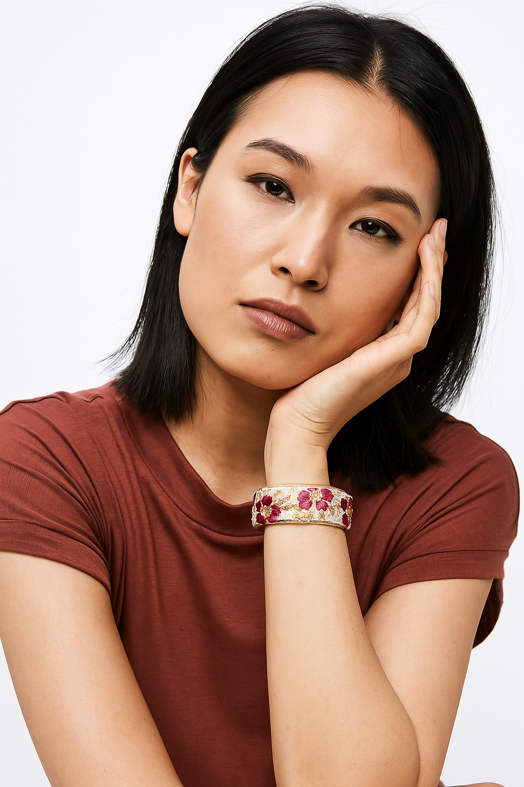 Adira - Brass Cuff Bracelet