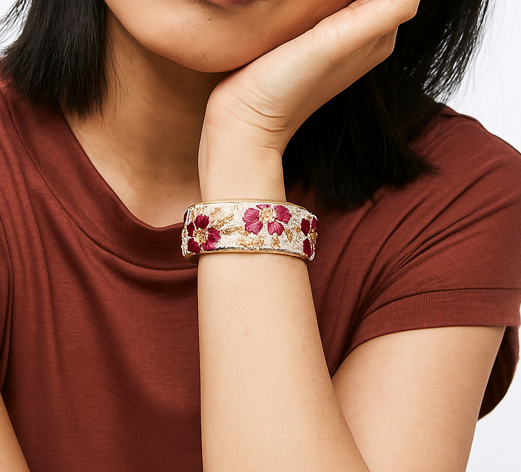 Adira - Custom Stamped Cuff Bracelet