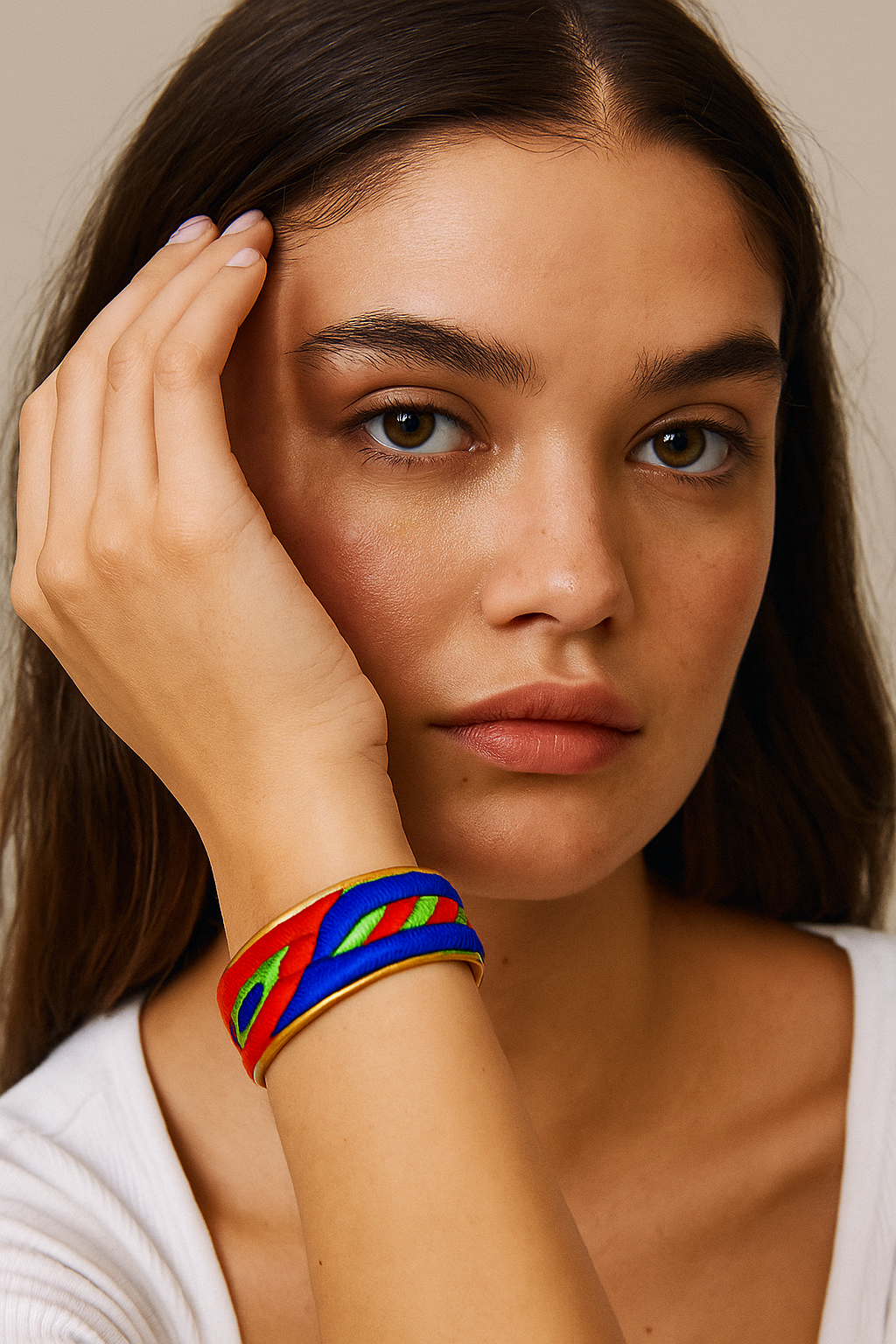 Electra - Brass Cuff Bracelet (1 in)