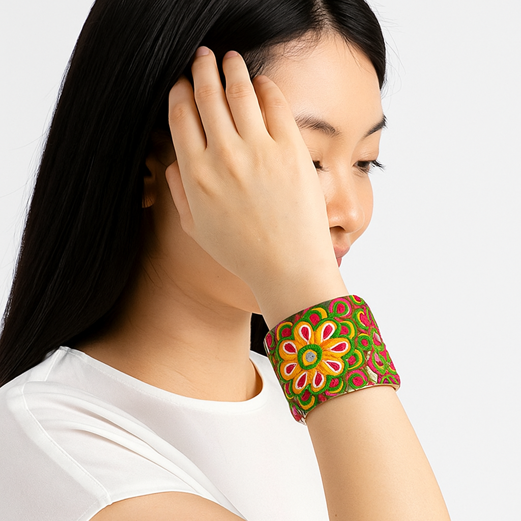 Aurora - Custom Stamped Cuff Bracelet