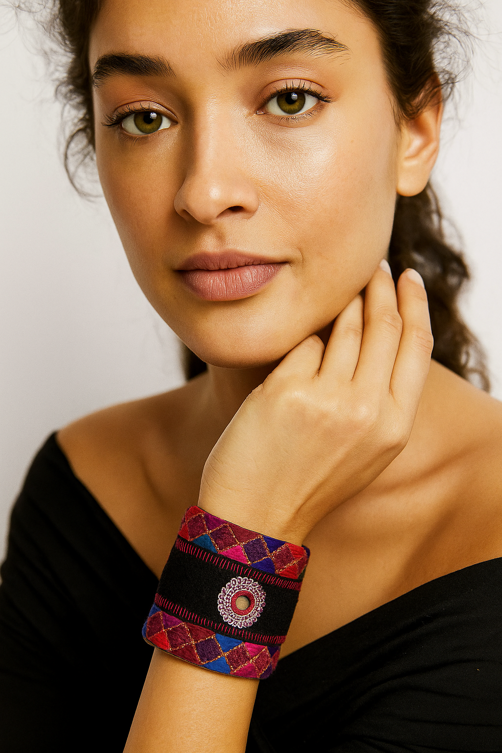 Ellery - Vibrant Colored Brass Cuff Bracelet