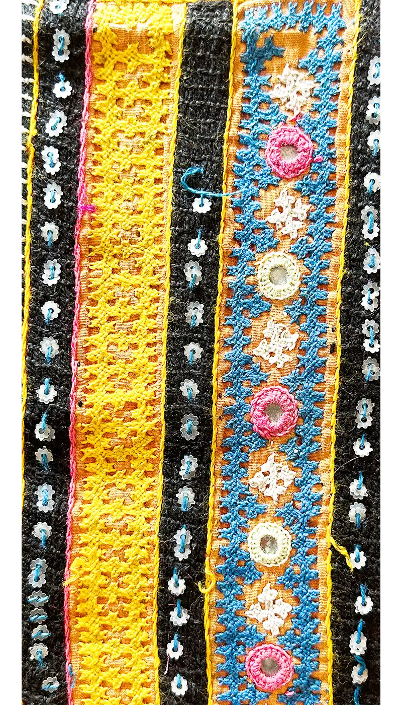 Camellia - Multicolored Mirrored Custom Stamped Bracelet Cuff