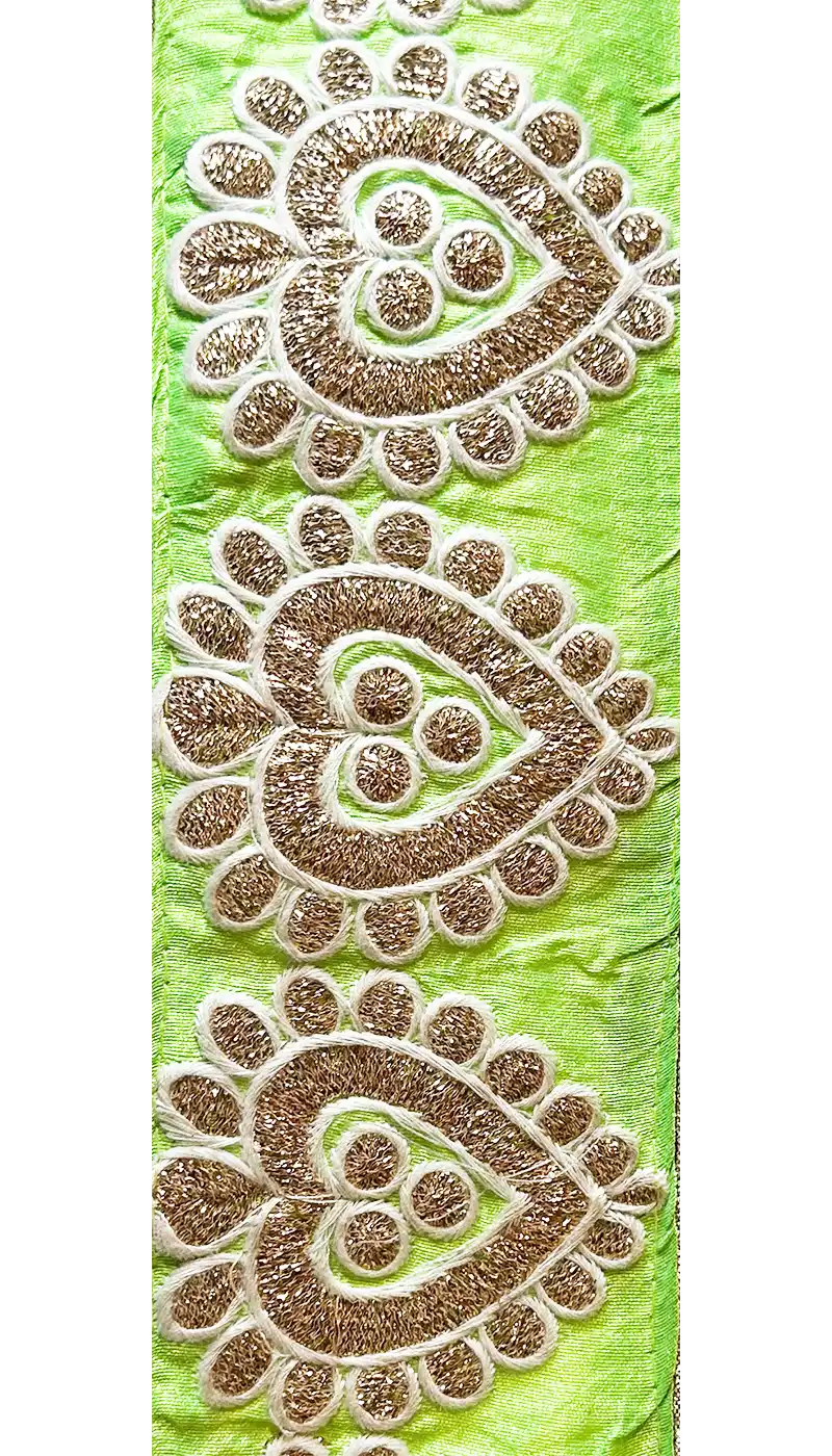 Everlee - Custom Stamped Vintage Green Brass Bracelet Cuff