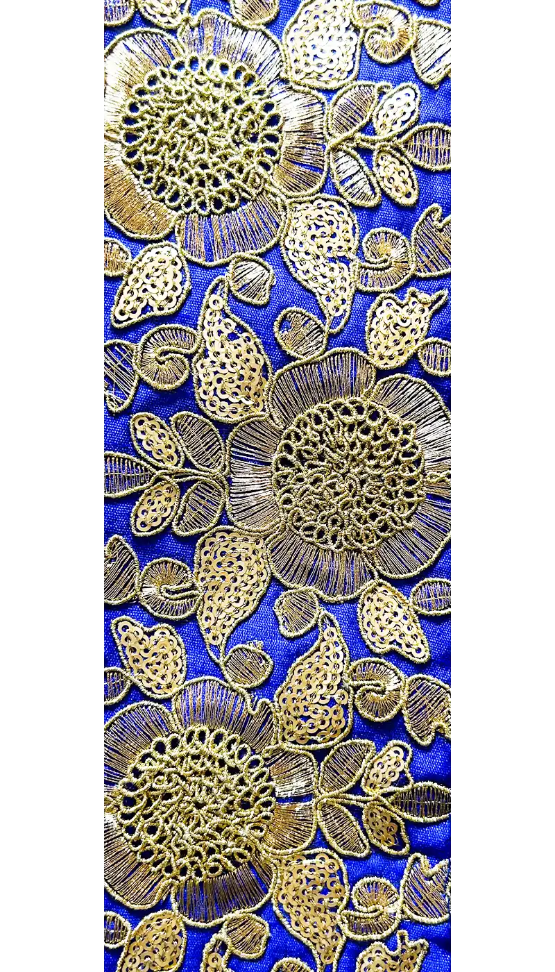 Katniss - Blue Custom Stamped Cuff Bracelet