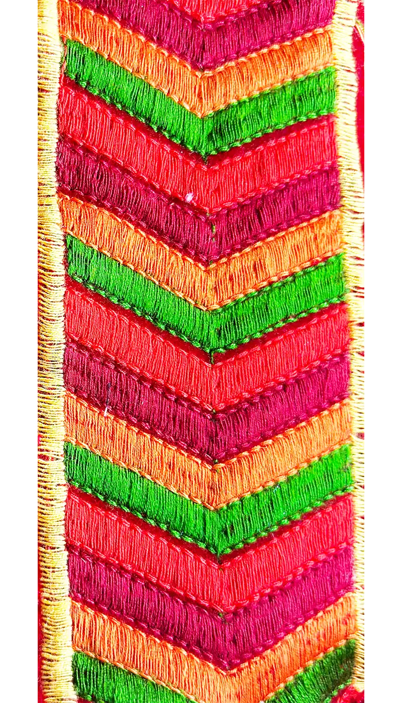 Sonnet - Custom Stamped Chevron Brass Cuff Bracelet