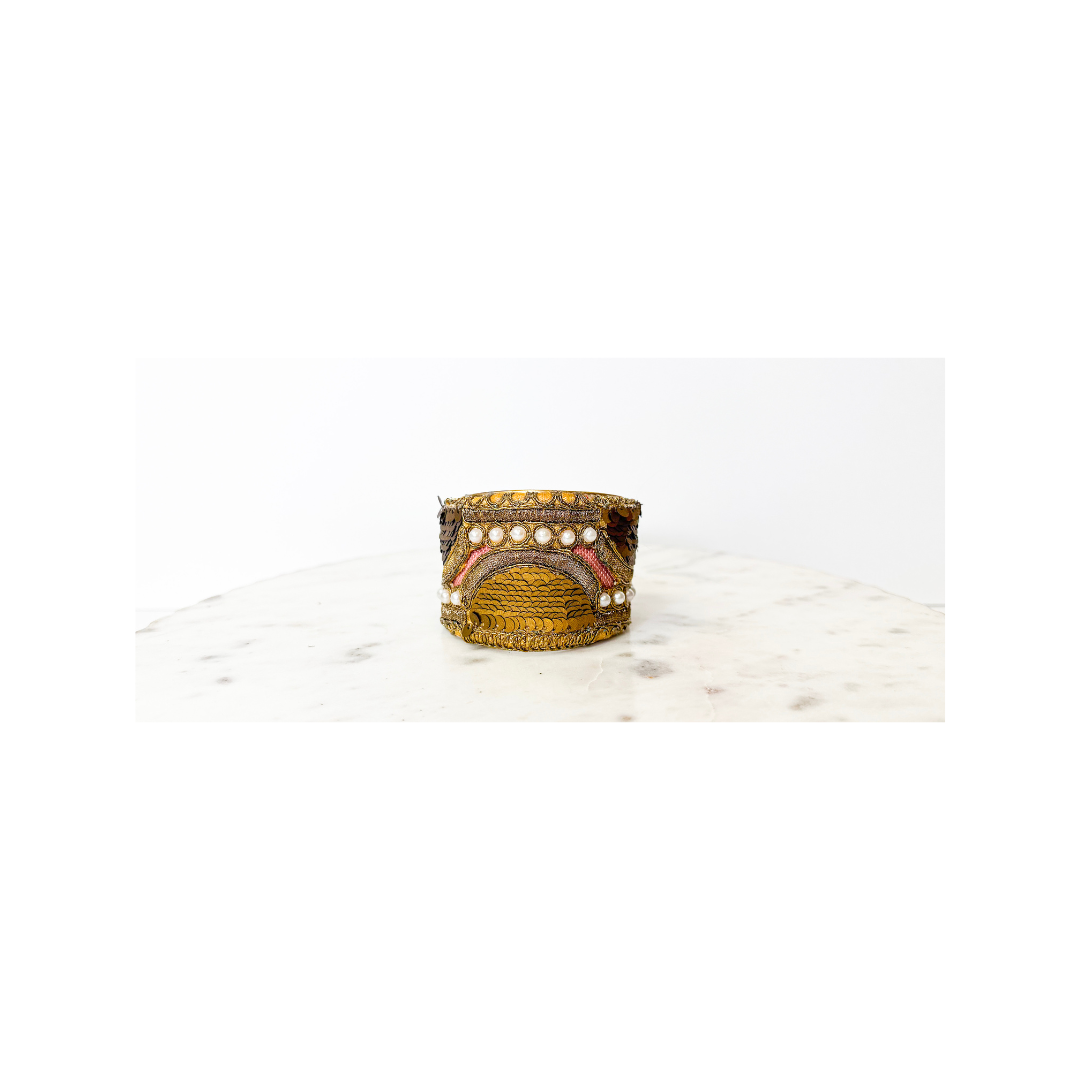 Greta - Brass Cuff Bracelet