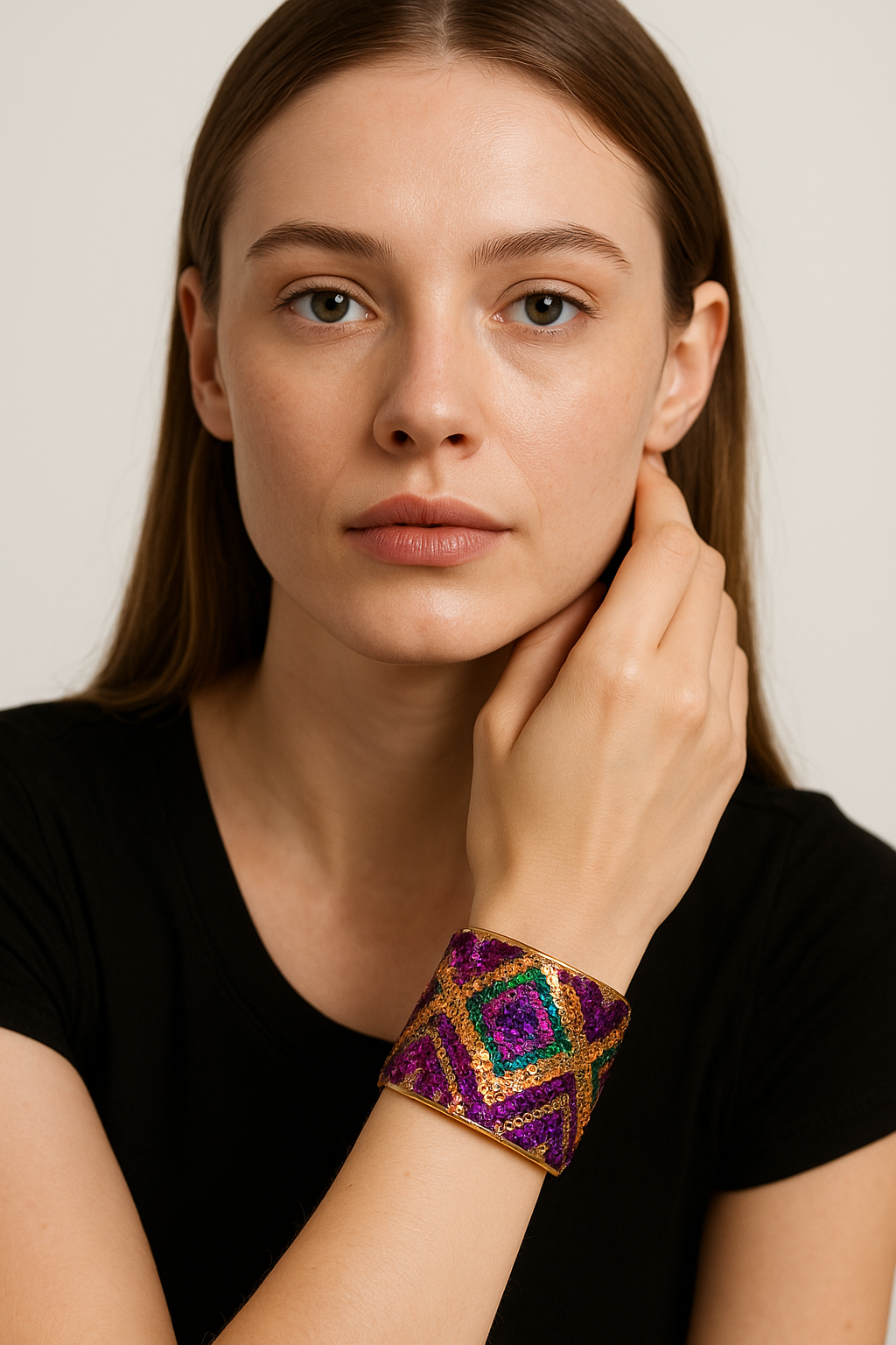 Beads and Bling - Custom Stamped Cuff Bracelet