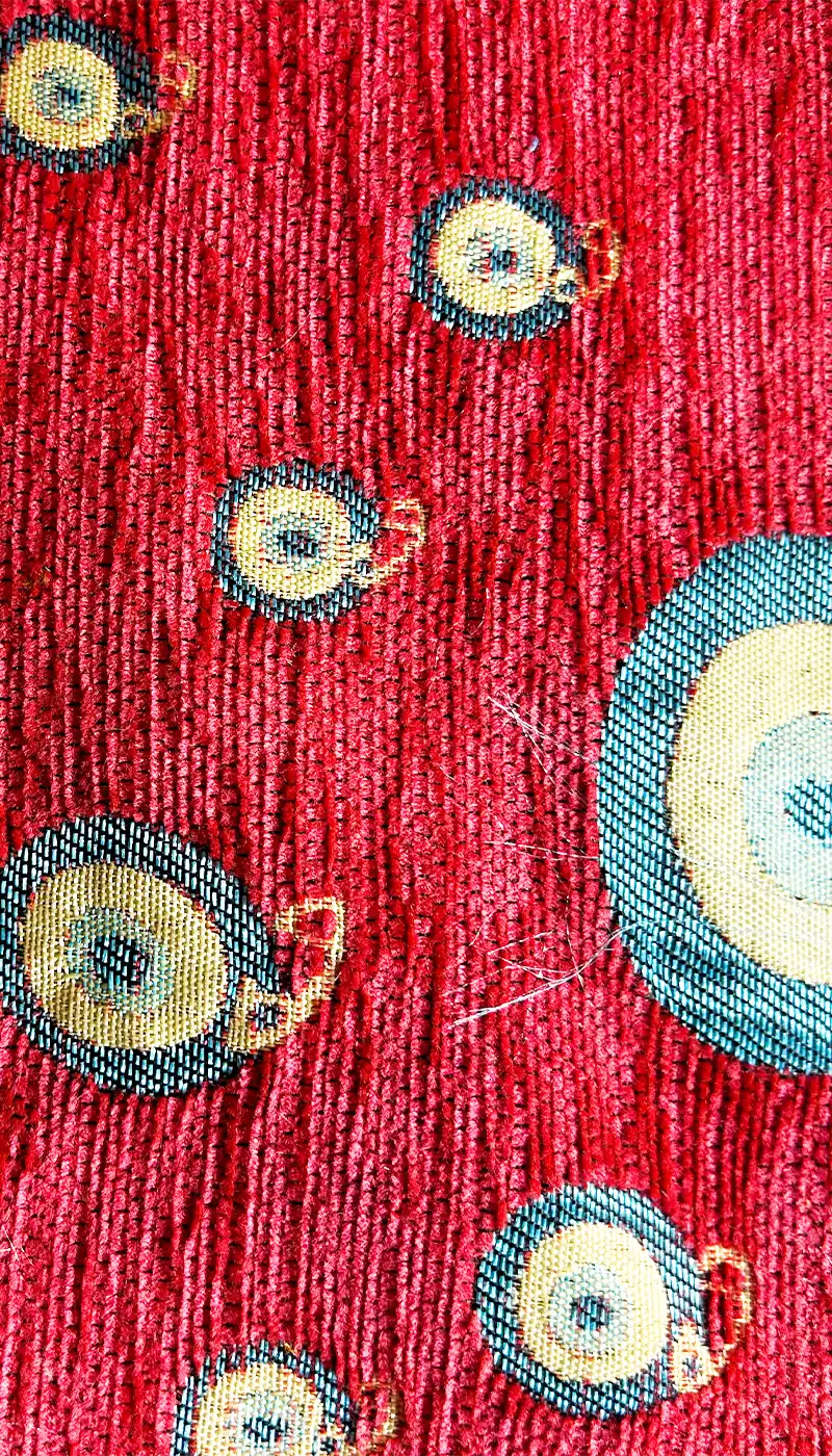 Indiana - Red-Colored Custom Stamped Brass Cuff Bracelet