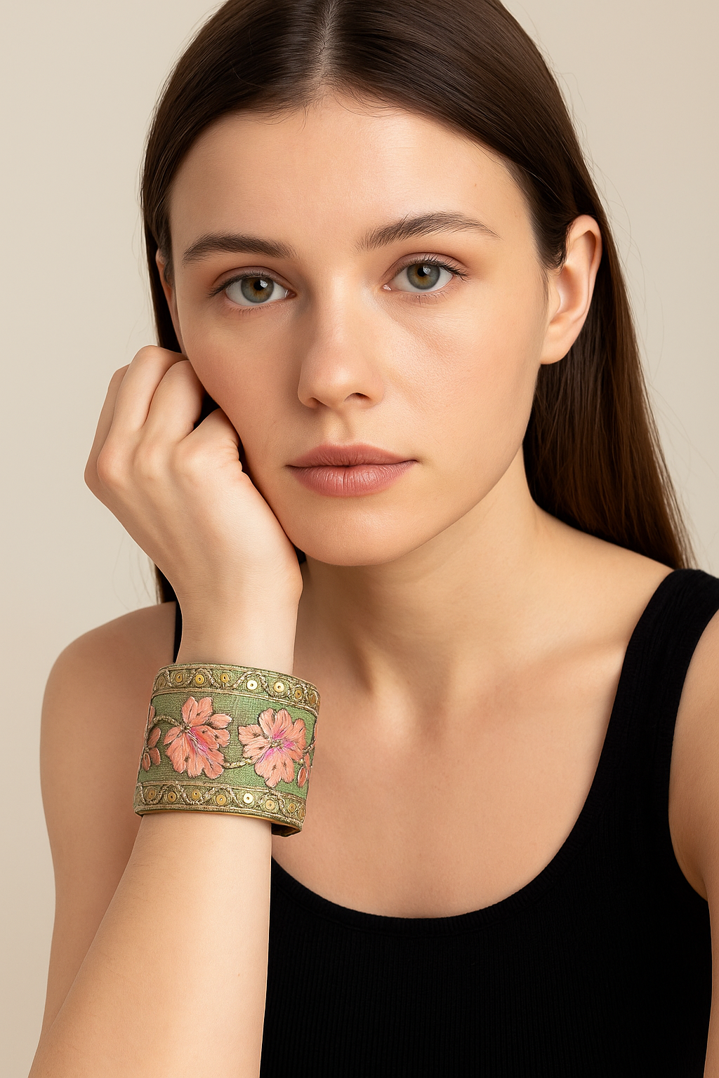 Charmaine  - Custom Stamped Cuff Bracelet