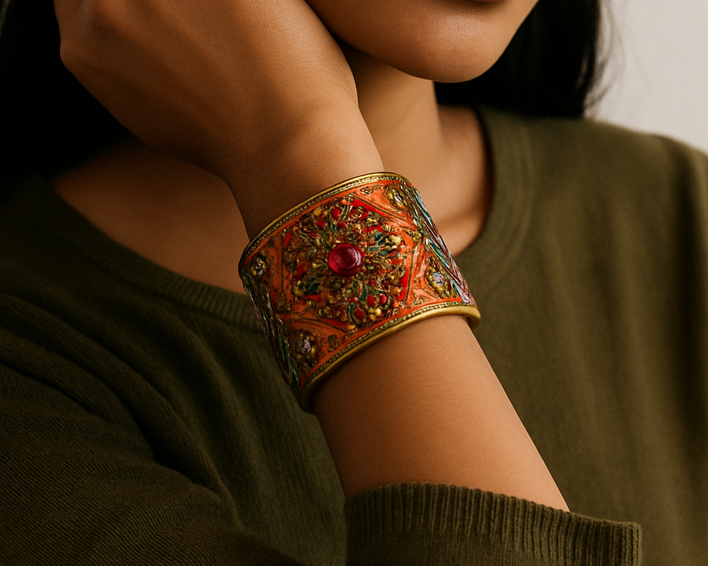 Adley - Custom Stamped Cuff bracelet