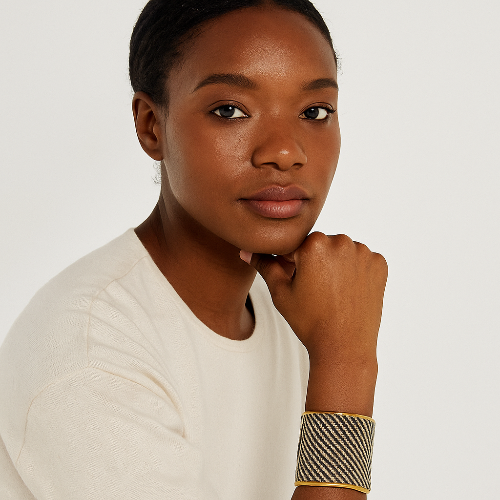 Caspian - Custom Stamped Cuff Bracelet