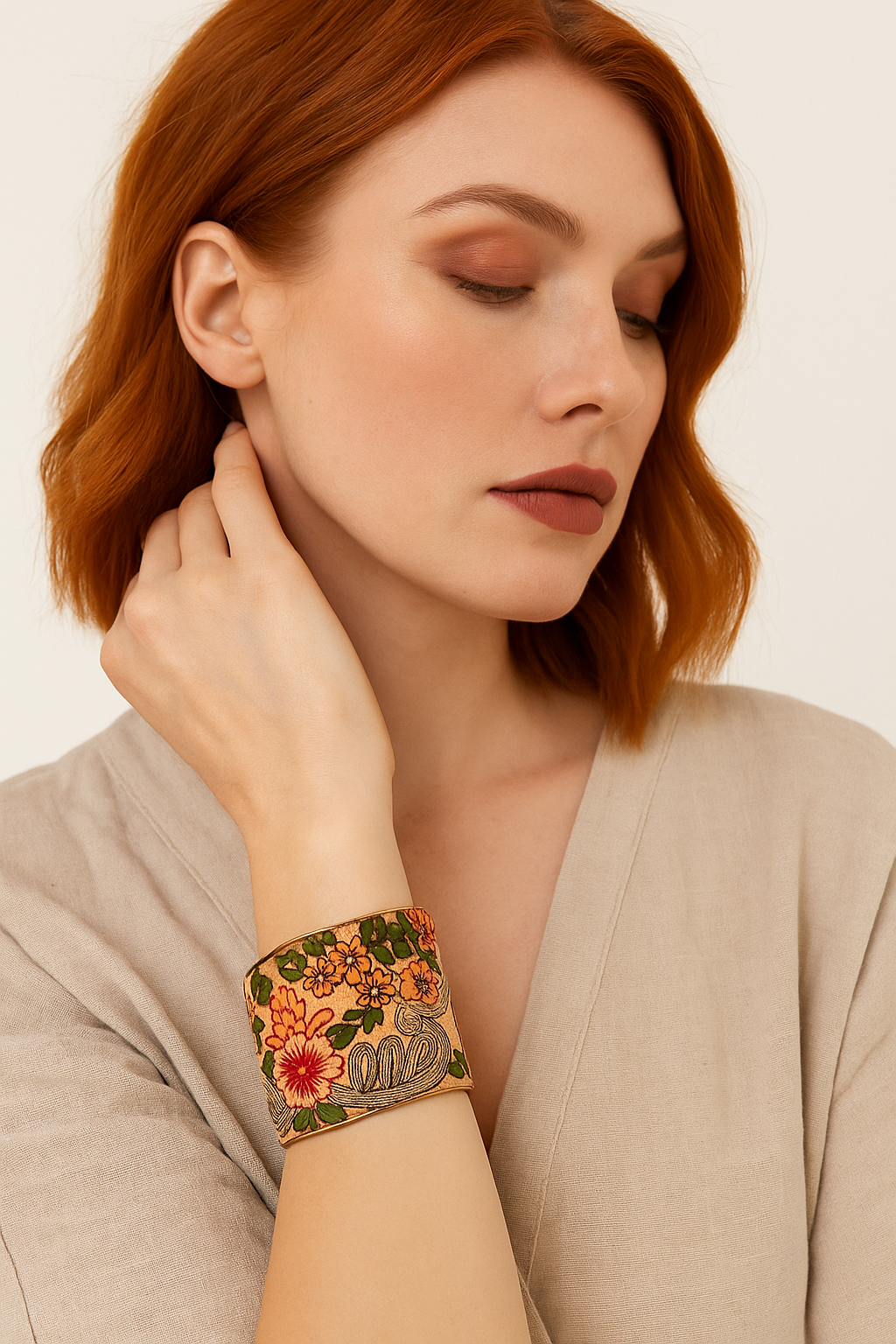 Evangeline - Custom Stamped Cuff Bracelet