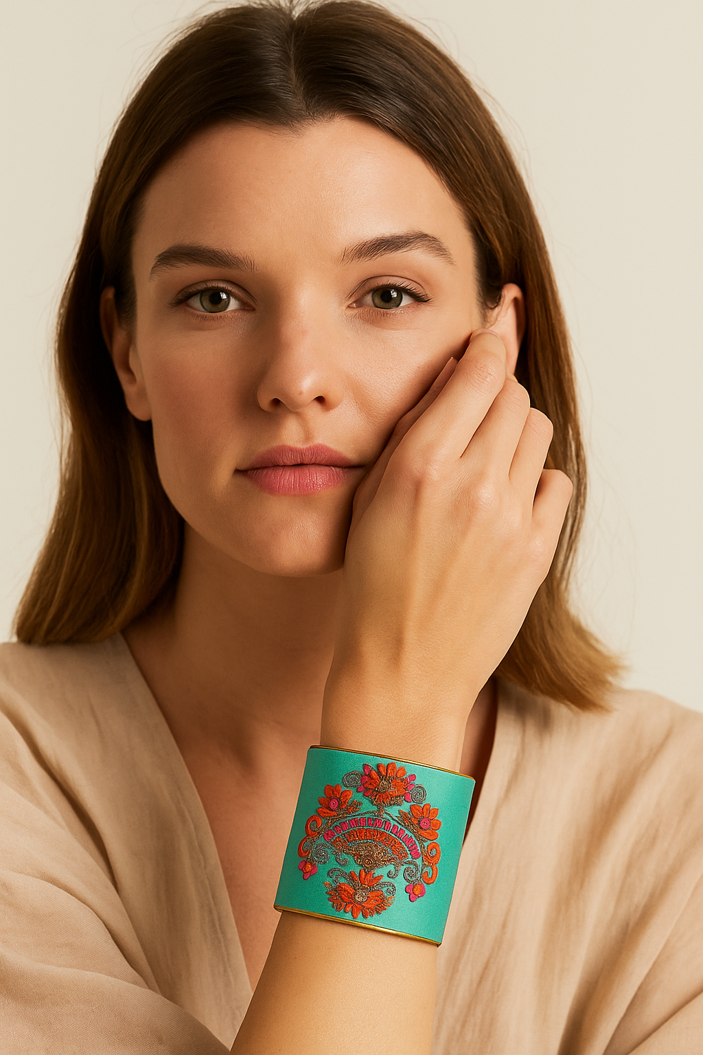 Elegant Edges - Custom Stamped Brass Bracelet Cuff