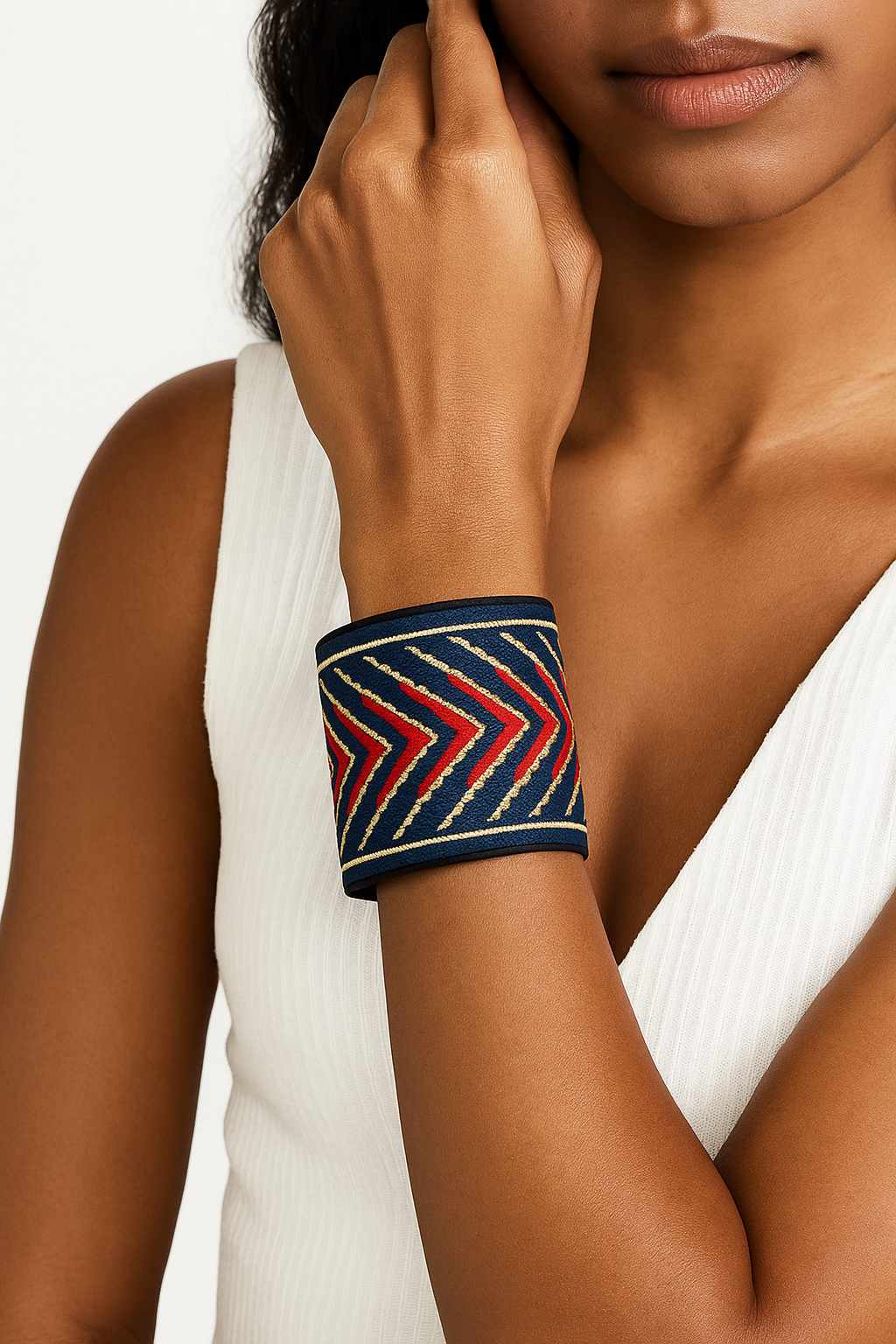 Eudora - Custom Stamped Cuff Bracelet