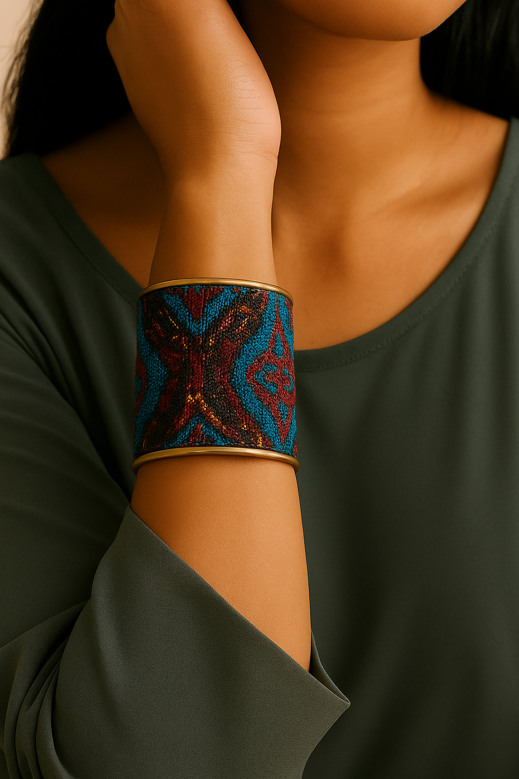 Agro - Custom Stamped Cuff Bracelet