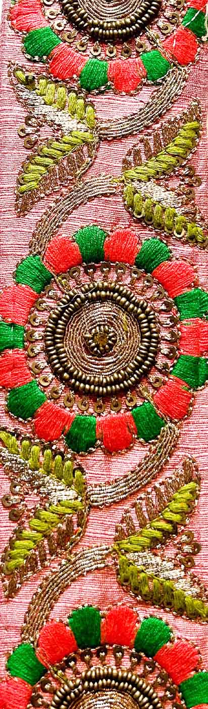 Poppy Fields - Custom Stamped Floral Brass Cuff Bracelets