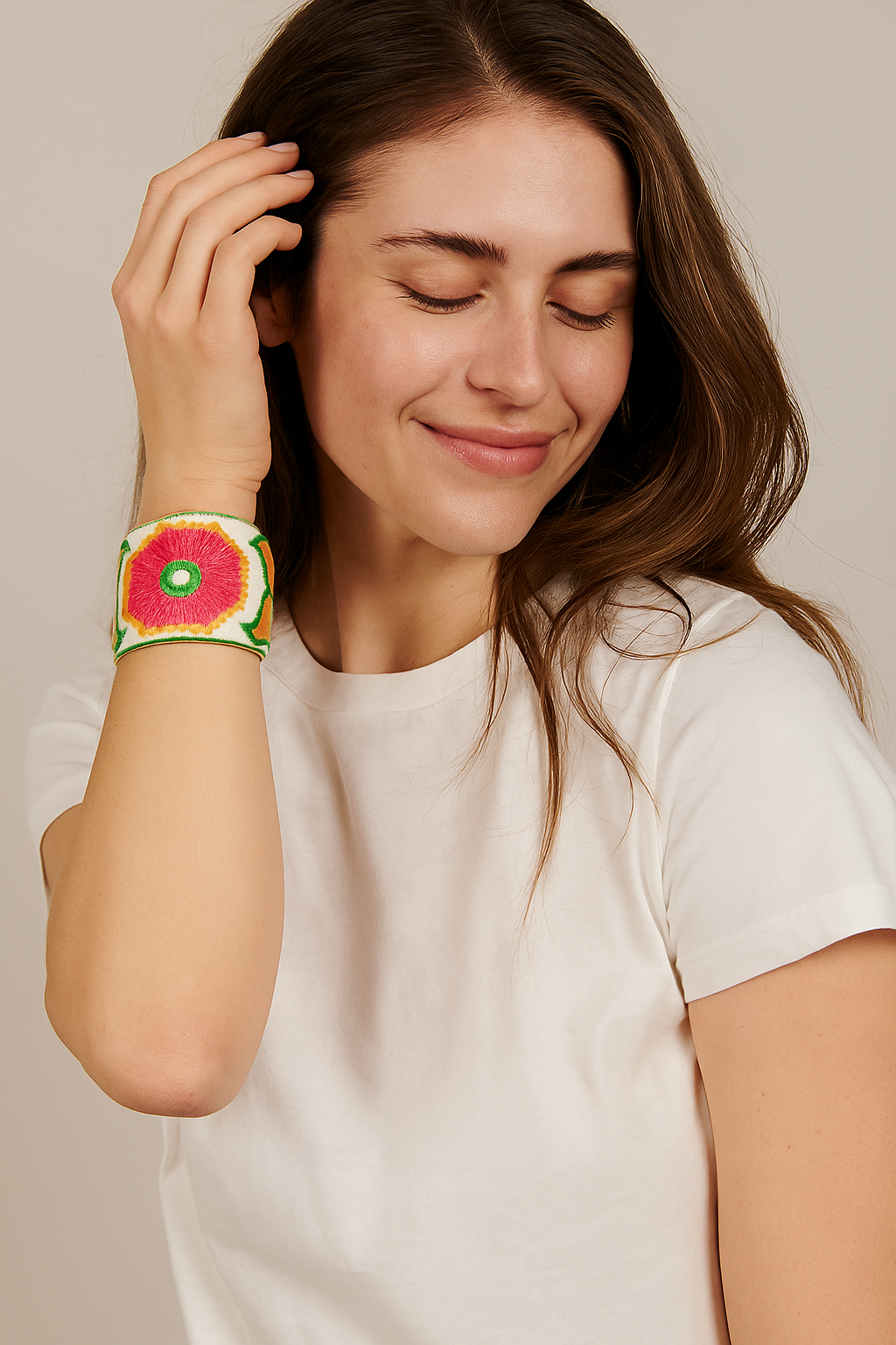 Audrey - Brass Cuff Bracelet