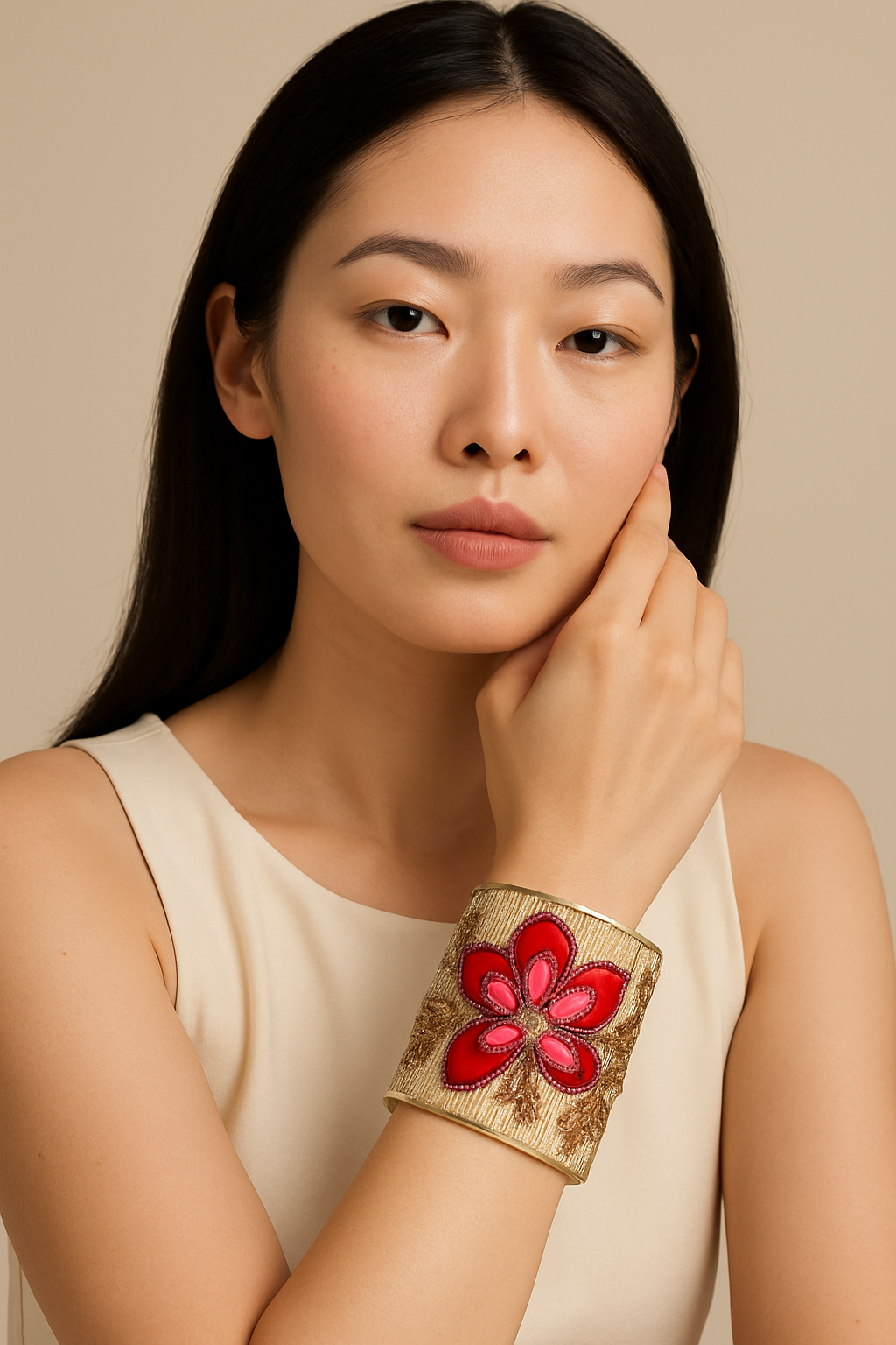 Kamala - Custom Stamped Cuff Bracelet