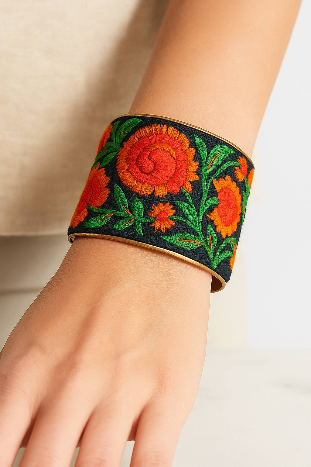 Flynn - Custom Stamped Cuff bracelet